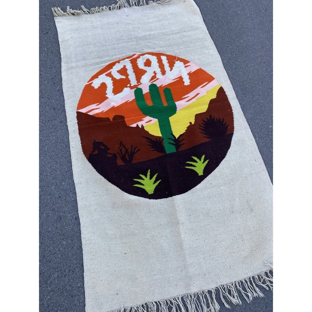 70s New Riders of the Purple Sage Tapestry Rug Grateful Dead 76x42 Jerry Garcia